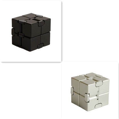 Stress Relief Toy Premium Metal Infinity Cube Portable Decompresses Relax Toys for Children Adults