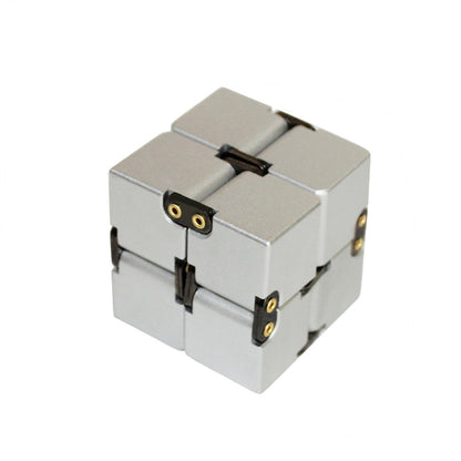 Stress Relief Toy Premium Metal Infinity Cube Portable Decompresses Relax Toys for Children Adults