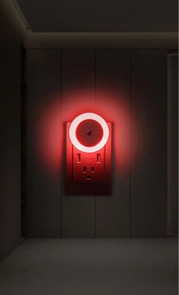 Red Light Energy Saving Socket Light